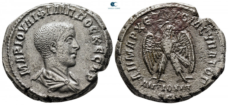 Seleucis and Pieria. Antioch. Philip II as Caesar AD 244-247. 
Billon-Tetradrac...