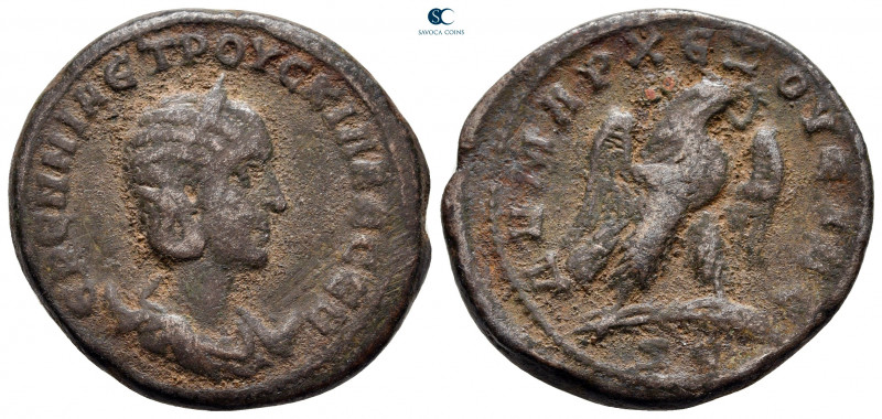 Seleucis and Pieria. Antioch. Herennia Etruscilla AD 249-251. 
Billon-Tetradrac...