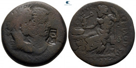 Seleucis and Pieria. Laodicea ad Mare. Septimius Severus, with Julia Domna AD 193-211. Bronze Æ