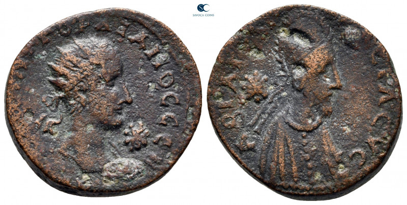 Mesopotamia. Edessa. Gordian III with Abgar X Phraates AD 238-244. 
Bronze Æ
...