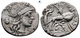 Sex. Pompeius Fostlus 137 BC. Rome. Denarius AR