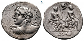 Lucius Caesius 112-111 BC. Rome. Denarius AR