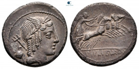 L. Julius Bursio 85 BC. Rome. Denarius AR