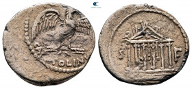 Petillius Capitolinus 43 BC. Rome. Denarius AR