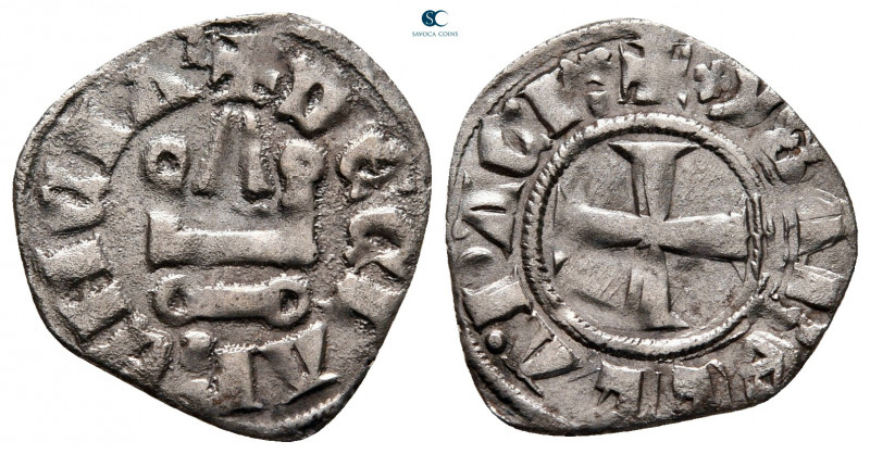 Principality of Achaea. Isabelle de Villehardouin AD 1297-1301. 
Denier Tournoi...