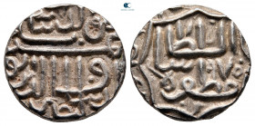 Gujarat Sultanate. Shams al-Din Muzaffar Shah III AH 991-992. 1/2 Tanka AR