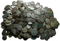 Lot of ca. 500 late roman bronze coins / SOLD AS SEEN, NO RETURN!fine