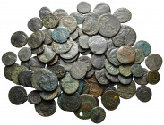 Lot of ca. 100 late roman bronze coins / SOLD AS SEEN, NO RETURN!fine