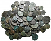 Lot of ca. 124 late roman bronze coins / SOLD AS SEEN, NO RETURN!fine
