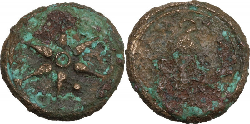 Etruria. Etruria, Inland Etruria. AE Struck Uncia, 3rd century BC, uncertain min...
