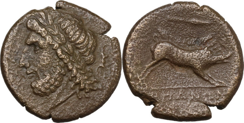 Greek Italy. Northern Apulia, Arpi. AE 21, c. 325-275 BC. Obv. Laureate head of ...