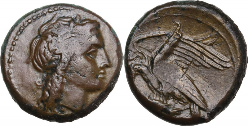 Sicily. Akragas. Phintias, Tyrant (287-278 BC). AE 21 mm, c. 287-282 BC. Obv. La...