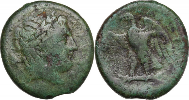 Sicily. Messana. The Mamertinoi. AE 29 mm, c. 264-241 BC. Obv. Laureate head of ...