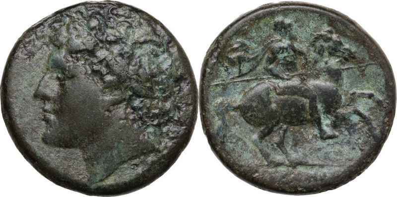 Sicily. Syracuse. Hieron II (274-215 BC). AE 26 mm. c. 240-215 BC. Obv. Head lef...
