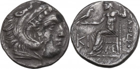 Continental Greece. Kings of Macedon. Alexander III 'the Great' (336-323 BC). AR Drachm. Struck under Antigonos I Monophtalmos, c. 301-310 BC. Lampsak...