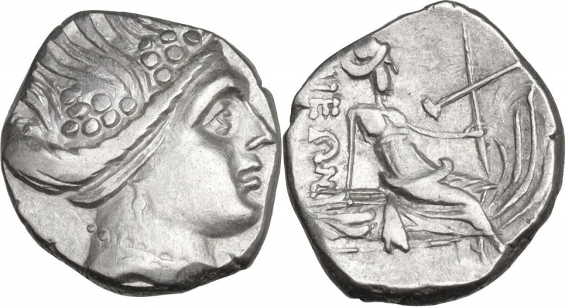 Continental Greece. Euboia, Histiaia. AR Tetrobol, 3rd-2nd centuries BC. Obv. Wr...