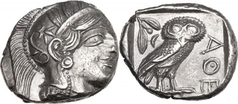 Continental Greece. Attica, Athens. AR Tetradrachm, c. 454-404 BC. Obv. Head of ...