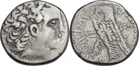 Africa. Egypt, Ptolemaic Kingdom. Ptolemy XII Neos Dionysos (81-58 BC). AR Tetradrachm. Alexandreia mint. Dated RY 7 (75/4 BC). Obv. Diademed head of ...