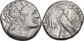 Africa. Egypt, Ptolemaic Kingdom. Ptolemy XII Neos Dionysos (81-58 BC). AR Tetradrachm. Alexandreia mint. Dated RY 20 (62/61 BC). Obv. Diademed head o...