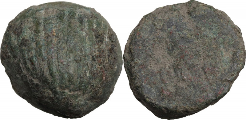 Aes Premonetale. Aes Formatum. AE solid cast cockle-shell, Central Italy, 6th-4t...