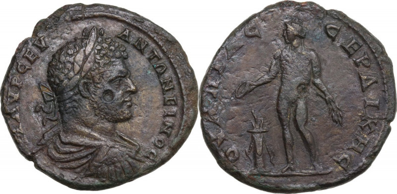 Caracalla (198-217). AE30 mm. Serdica mint (Thrace). Obv. Radiate head of Caraca...