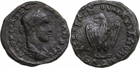 Severus Alexander (222-235). AE 24.5 mm. Marcianopolis mint (Moesia Inferior). Julius Gaetulicus, consular legate. Obv. Laureate head right. Rev. Eagl...