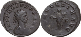 Probus (276-282). BI Antoninianus, Siscia mint. Obv. Bust of Probus right, radiate, cuirassed. Rev. Concordia standing left; holding patera and cornuc...