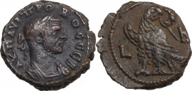 Probus (276-282). BI Tetradrachm. Alexandria mint, RY 2 (276/7 AD). Obv. Laureate and cuirassed bust right. Rev. Eagle standing right, head left, hold...