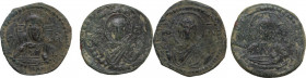Romanus IV (1068-1071). Lot of 2 AE Anonymous folles, Constantinople mint. Sear 1867. AE. About VF.