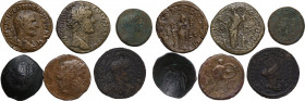 Greek to Roman Empire. Lot of six (6) coins in AE to be sorted. AE.
