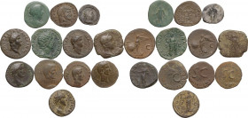 The Roman Empire. Multiple lot of twelve (12) unclassified AE coins. AE.