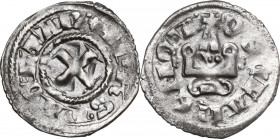 Chiarenza. Philip I of Taranto (1294-1313). BI denier tournois (Variety PT3), Glarenza (modern Kyllini in Elis). Metcalf 984; Schl. pl.12,21; Wäckerli...