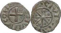 Tripoli. Bohemond V (1233-1251). BI Denier. Malloy 19; Metcalf, Crusades 547-54. BI. 0.54 g. 15.50 mm. VF.