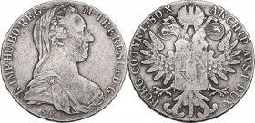 Austria. Maria Theresia (1740-1780). AR Thaler 1780. AR. 1.66 g. 40.30 mm. About VF.