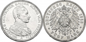 Germany. Prussia. Wilhelm II (1888-1918). AR 5 Mark, Berlin mint, 1913 A. KM 535. AR. 27.72 g. 38.00 mm. About EF.