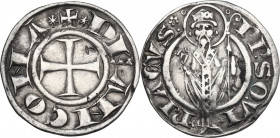 Italy. AR Grosso, Ancona mint, 13th-14th century. CNI 23; Biaggi 34. AR. 2.29 g. 21.00 mm. Scarce. Good VF/VF.