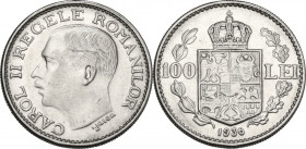 Romania. Carol II (1930-1940). NI 100 Lei 1936. KM 54. NI. 8.20 g. 26.00 mm.