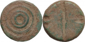 Bronze gaming token. Roman. 1st-5th century AD. 17 mm.