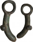Bronze phallic pendant. Roman. 52 mm.