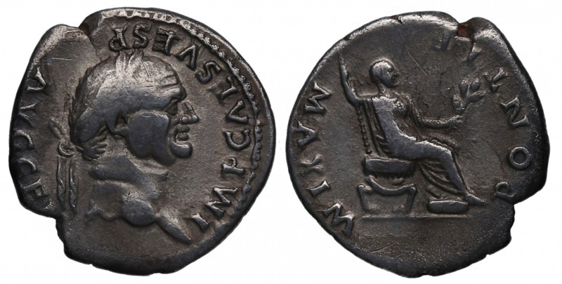 73 dC. Vespasiano (69-79 d.C). Roma. Denario. RIC II.1 546. Ag. 3,19 g. . IMP CA...
