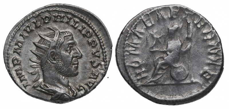 244 – 247 d C.. Filipo I el Árabe (244-249 dC). Antoniniano. Ve. 3,90 g. EBC+/EB...