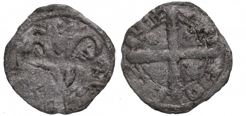 1188-1230. Alfonso IX (1188-1230). Cruz o Santiago de Compostela. Dinero. Ve. 0,...