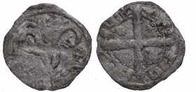 1188-1230. Alfonso IX (1188-1230). Cruz o Santiago de Compostela. Dinero. Ve. 0,72 g. MBC-. Est.30.
