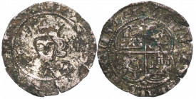 1369. Enrique II (1369-1379). León. Real de Vellón. Ve. 0,70 g. emisiones posbélicas de 1369 León (L encima de escudo, S abajo). BC. Est.85.
