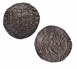 1469-1504. Reyes Católicos (1469-1504). Granada. 2 reales. A&C 496. Ag. 6,86 g. Atractiva. EBC-/MBC+. Est.200.