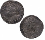 1557. Felipe II (1556-1598). Maastrich. 1 Escudo. (Vti-1154 var). (Vanhoudt-253.AN). Ag. 32,94 g. Con el título de rey de Inglaterra. Resello de león ...