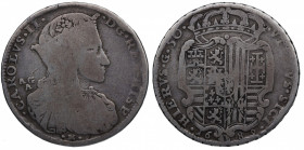 1689. Carlos II (1665-1700). Sicilia. 50 Granas. 11,80 g. BC+. Est.50.