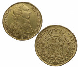 1787. Carlos III (1759-1788). Sevilla. 4 escudos. CM. A&C 1902. Au. 13,52 g. Bella. Brillo original. ESCASA así. SC-. Est.1250.