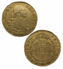 1792. Carlos IV (1788-1808). Madrid. 1 escudo. MF. A&C 1109. Au. 3,33 g. Atractiva. Brillo original. EBC- / EBC. Est.300.