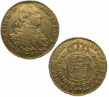 1792. Carlos IV (1788-1808). Madrid. 4 escudos. MF. A&C 1475. Au. 13,33 g. Rayitas en anverso. Canto perdido entre 10 y 14h. Probablemente estuvo colg...